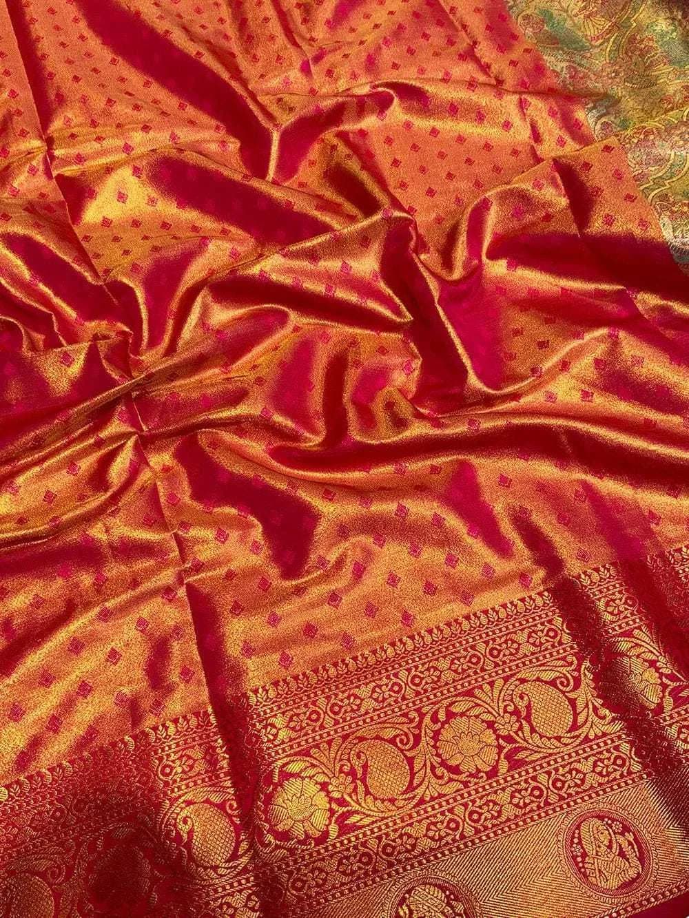FLORAL SILK SAREE - Image 2