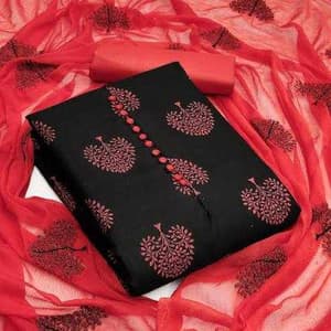 SALWAR MATERIAL BLACK