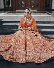Bridal Saree Orange